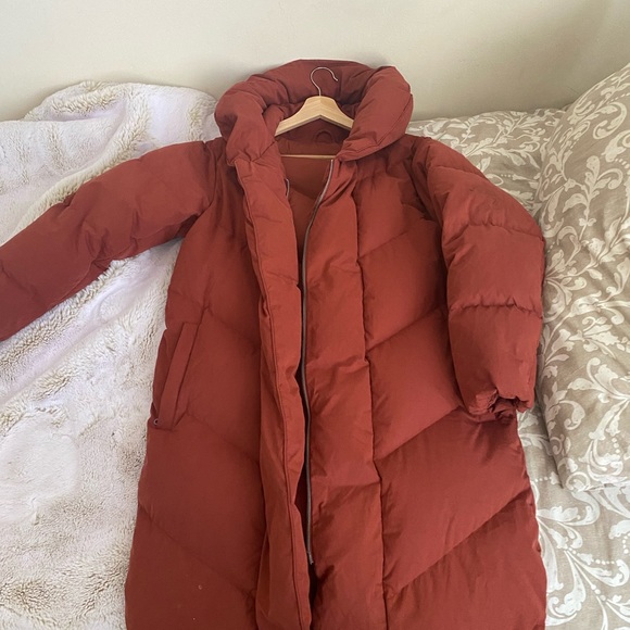 Aritzia Jackets & Blazers - Wilfred Duvet jacket in Orange size medium